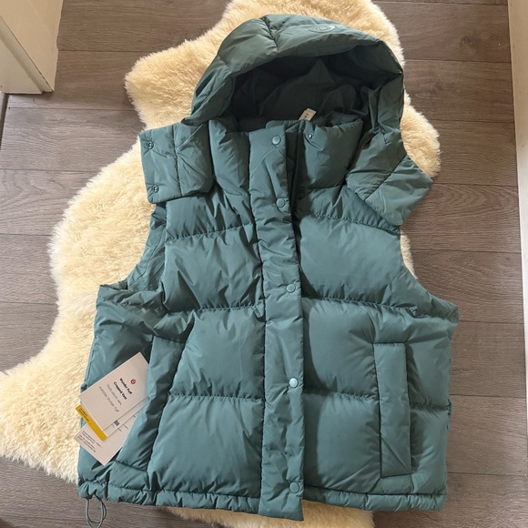 Lululemon Wunder Puff Cropped Vest Medium Forest US10 - Picture 5 of 9